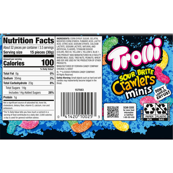 Trolli Sour Brite Crawlers Minis